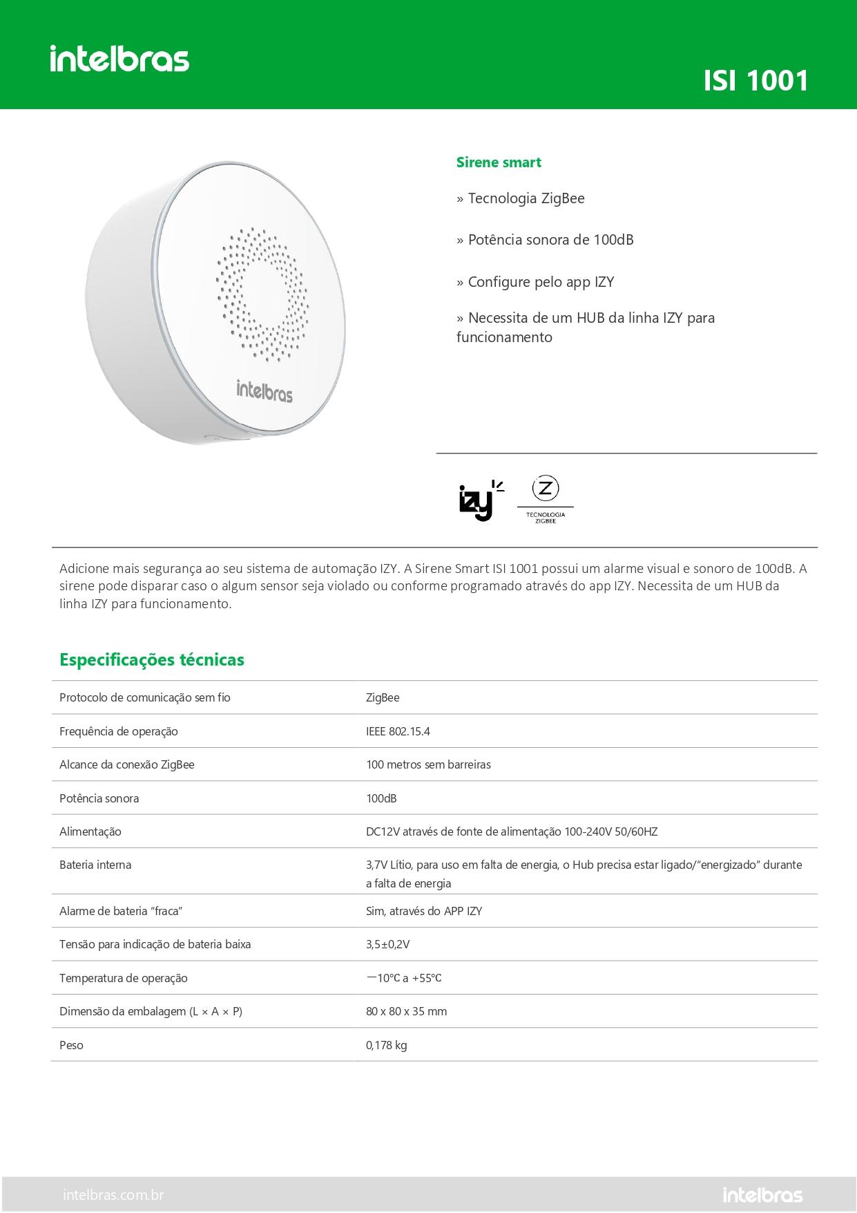 SIRENE SMART ISI 1001